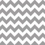 Gray And White Chevron Cot..