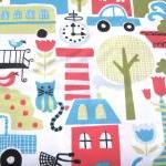 Organic Fabric City Scene (..
